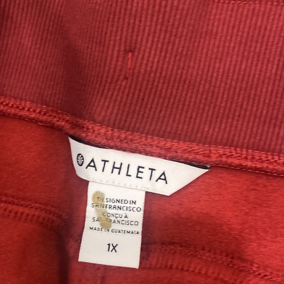 NWT Athleta Altitude Jogger in Polartec Power Stretch,Size 1X decadent red snow - Picture 10 of 14